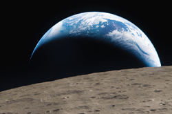 imagem da Terra vista da Lua